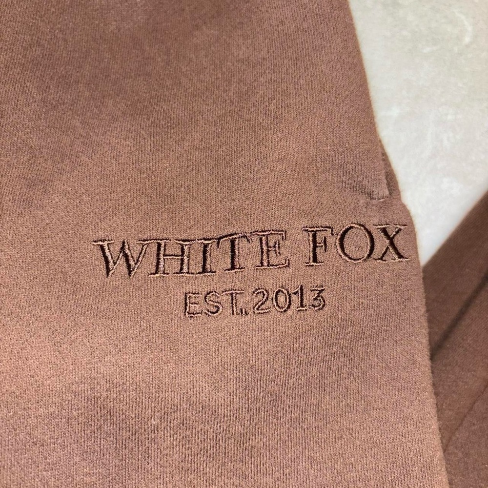 White Fox Boutique Brown Track Pants - Picture 2 of 3
